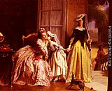 La Reine marie-Antoinette Et Sa Fille, Madame Royale, A Versailles by Joseph Caraud